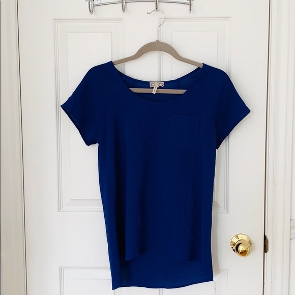 Pacsun Kirra Sheer Royal Blue T-Shirt - Picture 8 of 8
